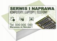 Wizytówki firmowe Foliowane 1000szt dużo różnych wzorów SERWIS KOMPUTEROWY