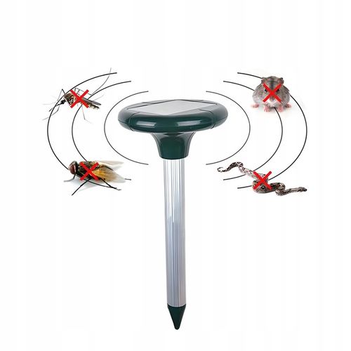 2X ODSTRASZACZ SOLARNY SILNY NA KRETY SZCZURY GRYZONIE KUNY DŹWIĘK na Arena.pl