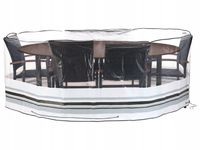 POKROWIEC OCHRONNY MEBLE OGRODOWE STÓŁ I KRZESŁA 230cm