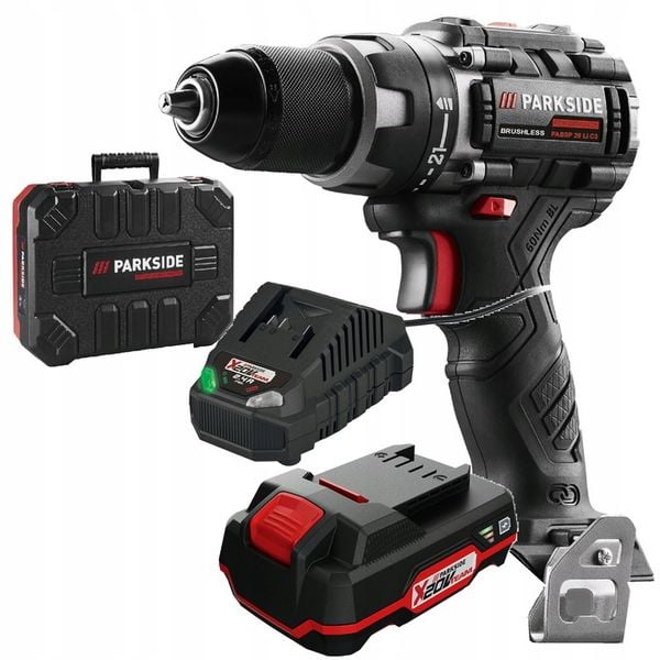 PARKSIDE PERFORMANCE wiertarko-wkrętarka + aku 2Ah zdjęcie 1