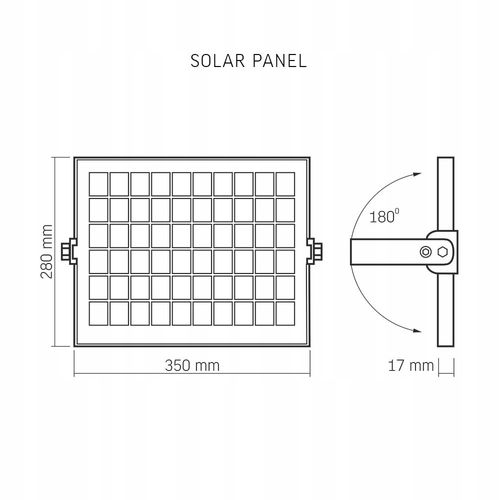 LAMPA HALOGEN SOLARNY 20W 5000K czujnik ruch PILOT na Arena.pl