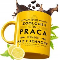Złoty Kubek Premium Dla Zoologa Na Prezent Z Nadrukiem Ze Zdjęciem