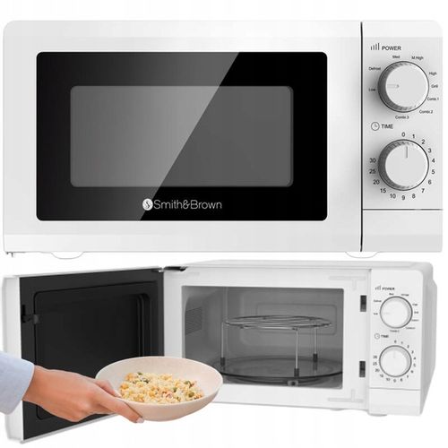 KUCHENKA MIKROFALOWA MIKROFALÓWKA 900W GRILL BIAŁA na Arena.pl