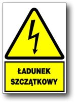 ZEO/A-12 znak ELEKTRYCZNY 15X21 Ładunek szczątkowy