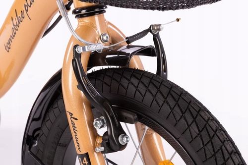 rower rowerek TOMABIKE 14 cali koszyk 2x V-BREAK prowadnik na Arena.pl