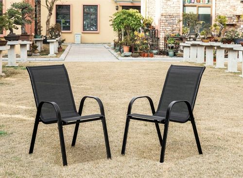 Krzesła Ogrodowe Komplet 4 szt. Na Balkon Taras Działkę Mocne do 150 KG - na Arena.pl