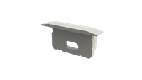 biała zaślepka z otworem GLG2 endcap white with hole