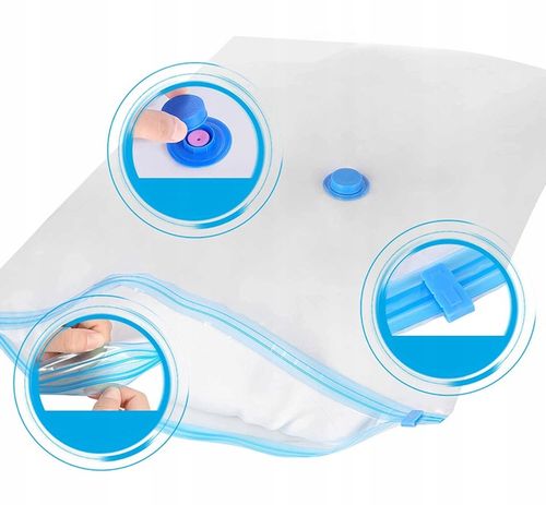 WORKI PRÓŻNIOWE TORBY NA UBRANIA ZESTAW 14szt -5 ROZMIARÓW- +POMPKA na Arena.pl