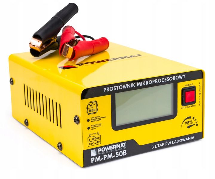 Prostownik MIKROPROCESOROWY Akumulatorowy 12V 24V PM-PM-50B PM0713 zdjęcie 1