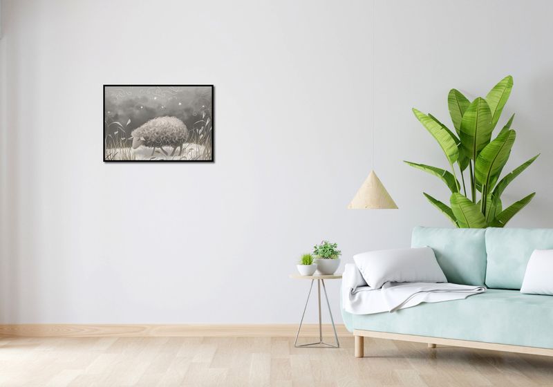 Plakat 66,5x46,5cm Bujna Owca zdjęcie 4