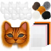ZESTAW MASEK DO MALOWANIA OZDABIANIA FUTRO FILC THERIAN DIY 6SZT KOT