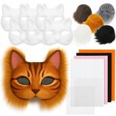 ZESTAW MASEK DO MALOWANIA OZDABIANIA FUTRO FILC THERIAN DIY 6SZT KOT