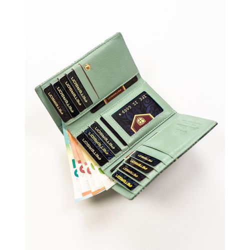 portfel damski na karty i bilon z modnym wzorem - peterson na Arena.pl