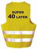 Kamizelka odblaskowa imprezowa  SUPER 40 LATEK