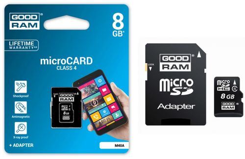 8Gb Karta Pamięci Microsd Goodram Micro Sdhc +Adap na Arena.pl