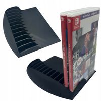 PODSTAWKA UCHWYT POD GRY NINTENDO SWITCH 12 MIEJSC CZARNY