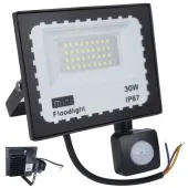 30W HALOGEN NAŚWIETLACZ LED ZEWNĘTRZNY LAMPA CZUJNIK RUCHU ZMIERZCHU GARAŻ