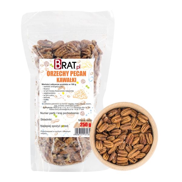 Orzechy pecan kawałki250g zdjęcie 1