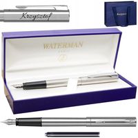 Pióro Wieczne Waterman Allure Stalowe Grawer Pudełko Prezentowe Premium