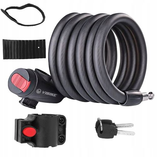 ZAPIĘCIE DO ROWERU BLOKADA ROWEROWA NA KLUCZYK MOTOR MOCNA LINKA 12MM 120CM na Arena.pl