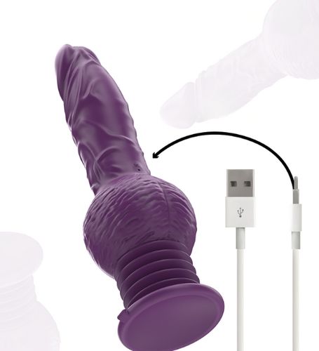 Fioletowy wibrator z ruchem góra - dół na Arena.pl