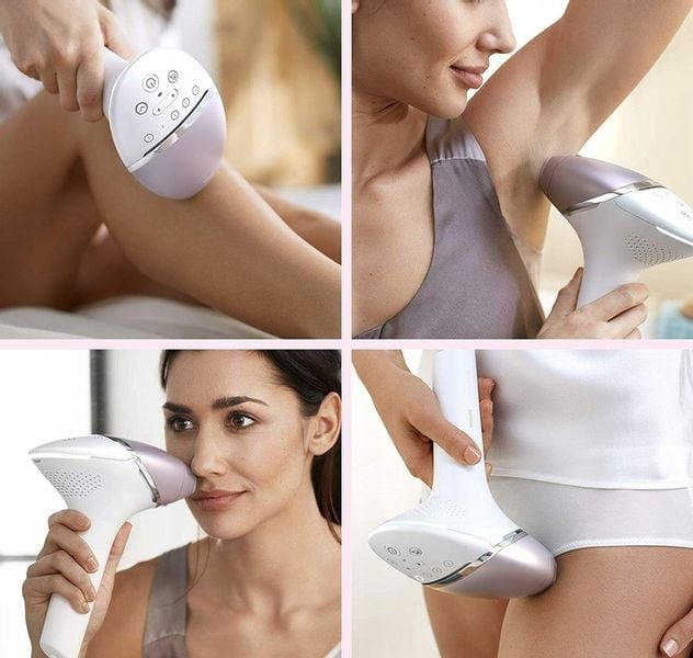ZESTAW DEPILATOR LASEROWY PHILIPS LUMEA PRESTIGE Z 4 NASADKAMI + POKROWIEC zdjęcie 5