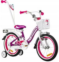 Rower 16 KARBON KITTY Fioletowy Polski