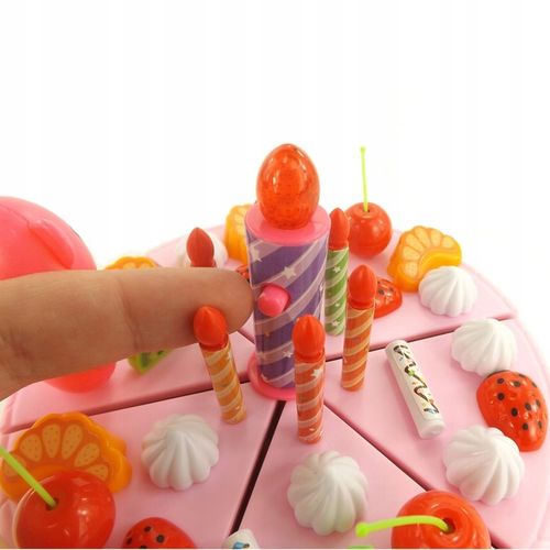 Tort urodzinowy do krojenia na rzepy 80 elementów WD-T58R na Arena.pl