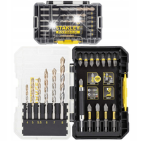 STANLEY ZESTAW 19el NASADEK UDAROWYCH 1/4" +WIERTŁA WALIZKA FATMAX STA88552