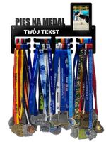 Wieszak na medale PIES NA MEDAL ramka na zdjęcie twoje imię 377.3