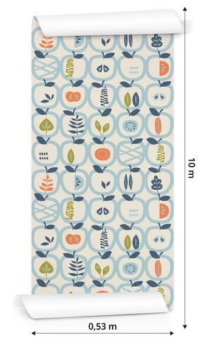 Tapeta Do Kuchni - Jabłka i Liście na Arena.pl