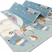 MATA PIANKOWA EDUKACYJNA SKŁADANA DLA DZIECI DWUSTRONNA 200x150 PIANKA XPE