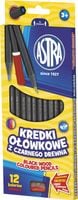 kredki ołów. heks. czarne drewno 12kol 312114001