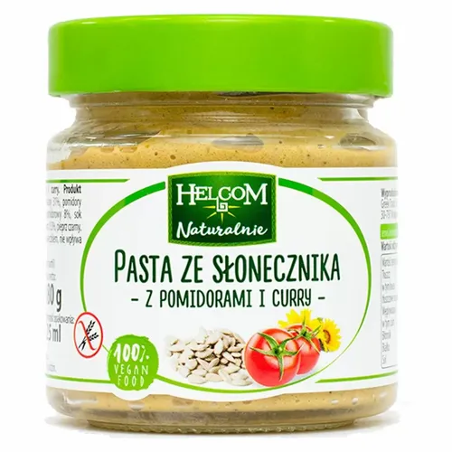 Pasta ze Słonecznika z Pomidorami i Curry Helcom, 190g na Arena.pl