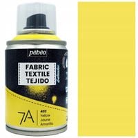 2 x Farba do tkanin ubrań SPRAY Pebeo 7A ŻÓŁTA 100ml aerozol do tekstyliów