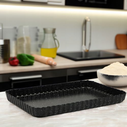 FORMA DO TARTY Z WYJMOWANYM DNEM PROSTOKĄTNA BLACHA DO PIECZENIA CIAST na Arena.pl