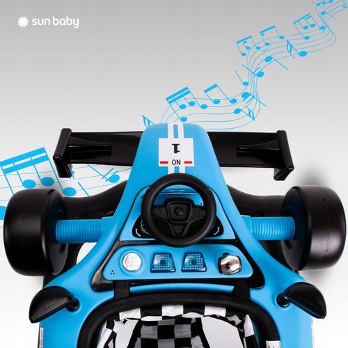 Interaktywny Chodzik jeździk pchacz Wyścigówka Formuła 1 3w1 niebieski na Arena.pl