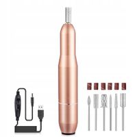 2 x FREZARKA DO PAZNOKCI MANICURE PEDICURE PROFESJONALNA + 6 wymiennych fre