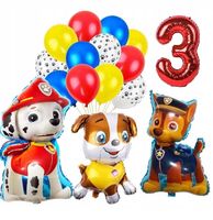 BALONY ZESTAW na urodziny 3 LATKA PAW PSI PATROL