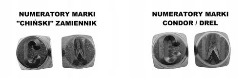 NUMERATORY NUMERATOR ZNACZNIKI LITERY + CYFRY 4MM na Arena.pl
