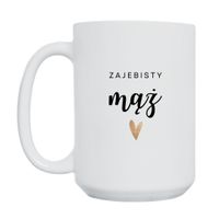 KUBEK "ZAJEBISTY MĄŻ" Wzór - Duży 450 ml