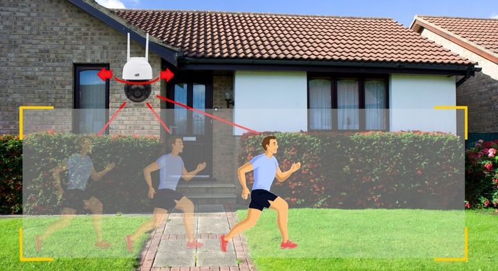 KAMERA WIFI OBROTOWA SMART 8Mpx UHD 4xZOOM MIKROFON GŁOŚNIK ZEWNĘTRZNA DVS zdjęcie 15