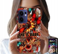 ETUI DO OPPO FIND X5 LITE - SHE IS RARE, SŁONECZNIKI, KWIATY, MOTYLE