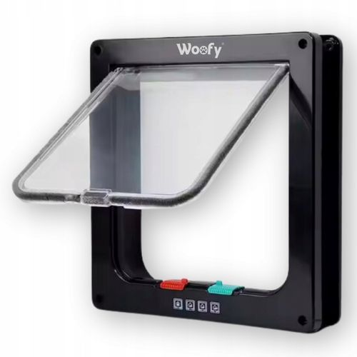 DRZWICZKI WAHADŁOWE DLA KOTA PSA DRZWI DWUSTRONNE Z KLAPĄ 4 SPOSOBY XL na Arena.pl