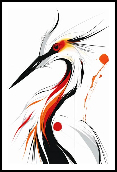 Plakat 53x81cm Bocian zdjęcie 3