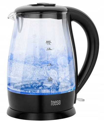 Czajnik Bezprzewodowy Szklany Teesa TSA1511B 1.7 L na Arena.pl