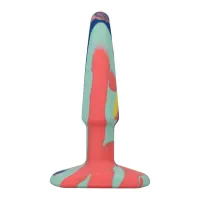 doc johnson a-play groovy korek silikonowy wielokolorowy 10 cm