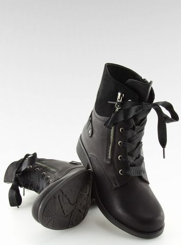 Botki sznurowane workery czarne 17103-2 BLACK - 41 na Arena.pl