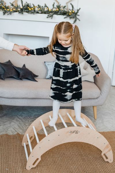 bujak drewniany Moon biały zdjęcie 3