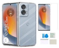 Etui silikonowe 2mm do MOTOROLA EDGE 50 FUSION obudowa + folia ochronna TPU